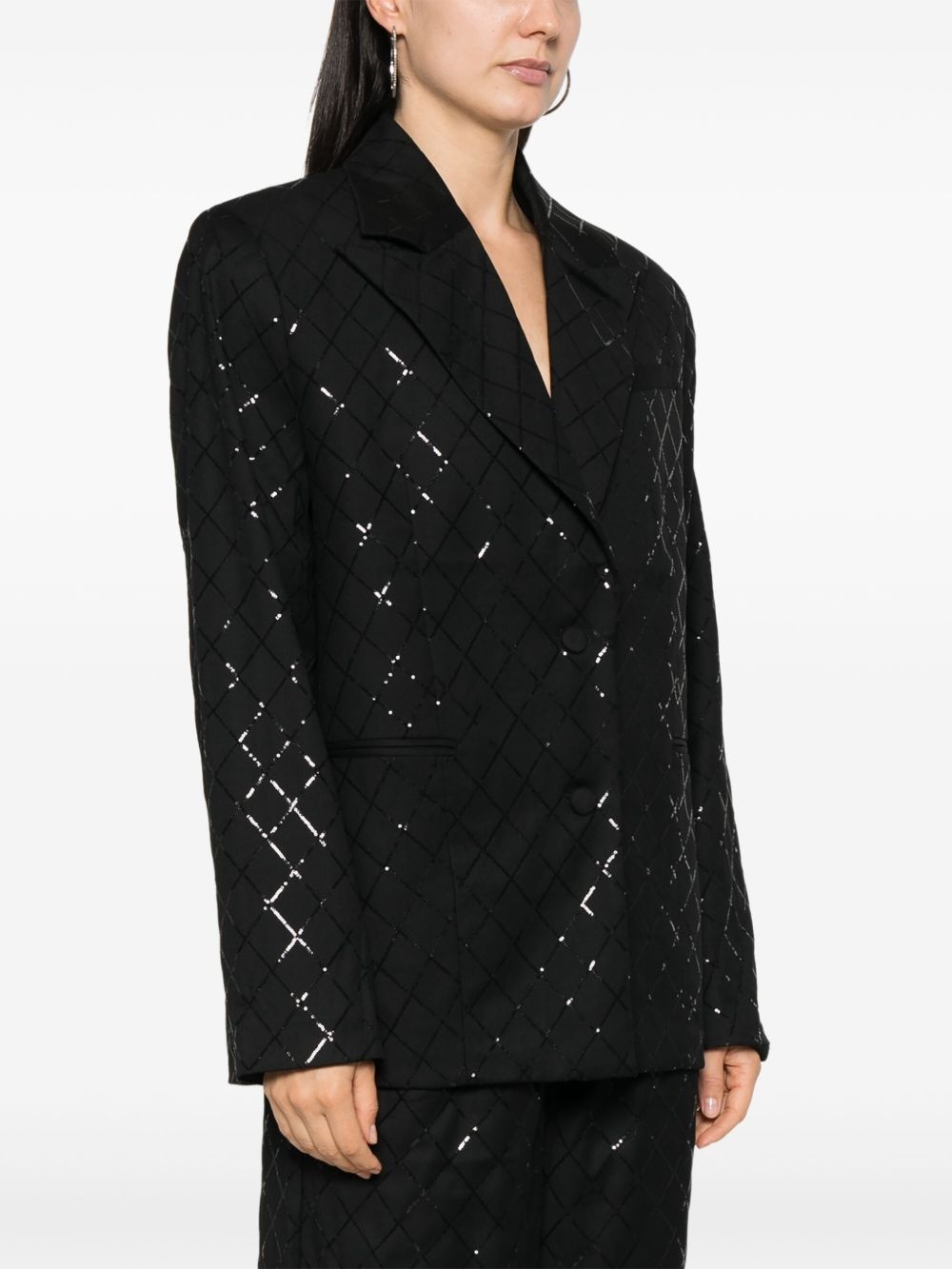 sequinned blazer - 3