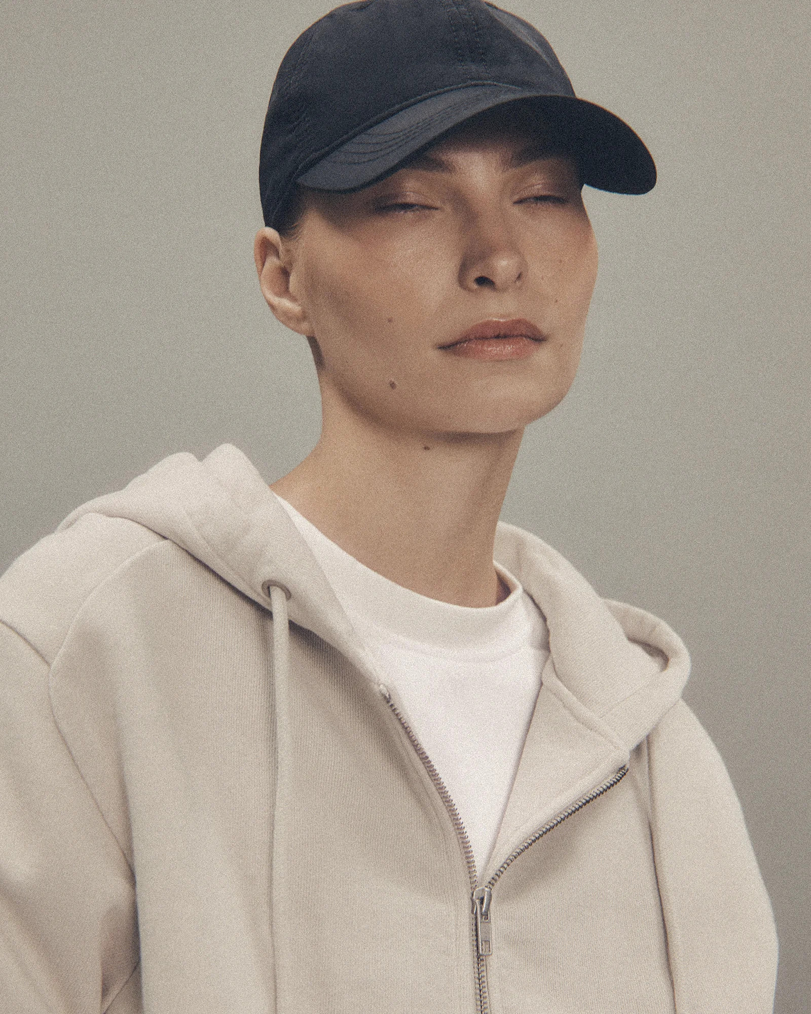 SLIM ZIP UP OFF WHITE - 5