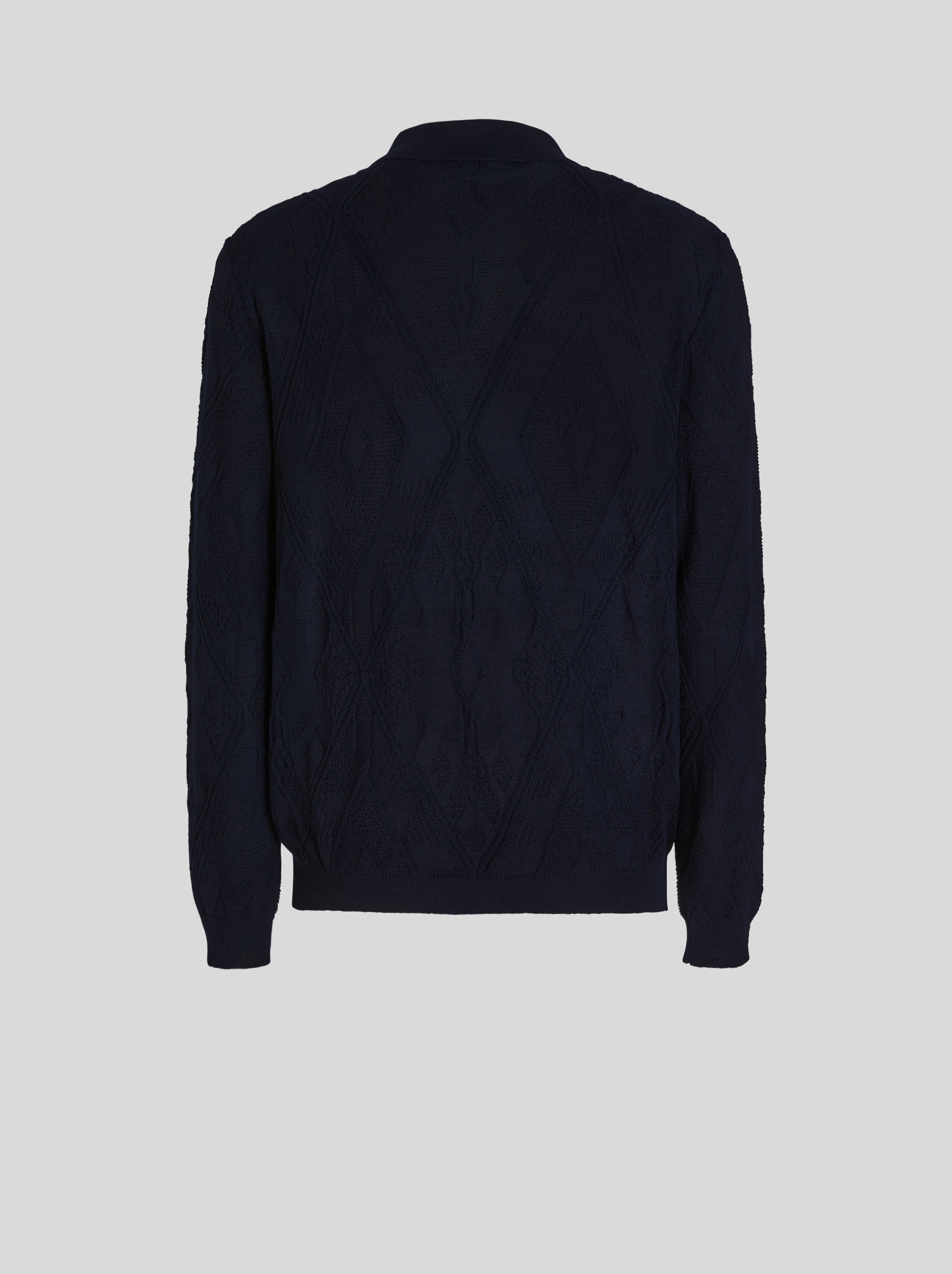 CARPET PATTERN JERSEY POLO SHIRT - 5