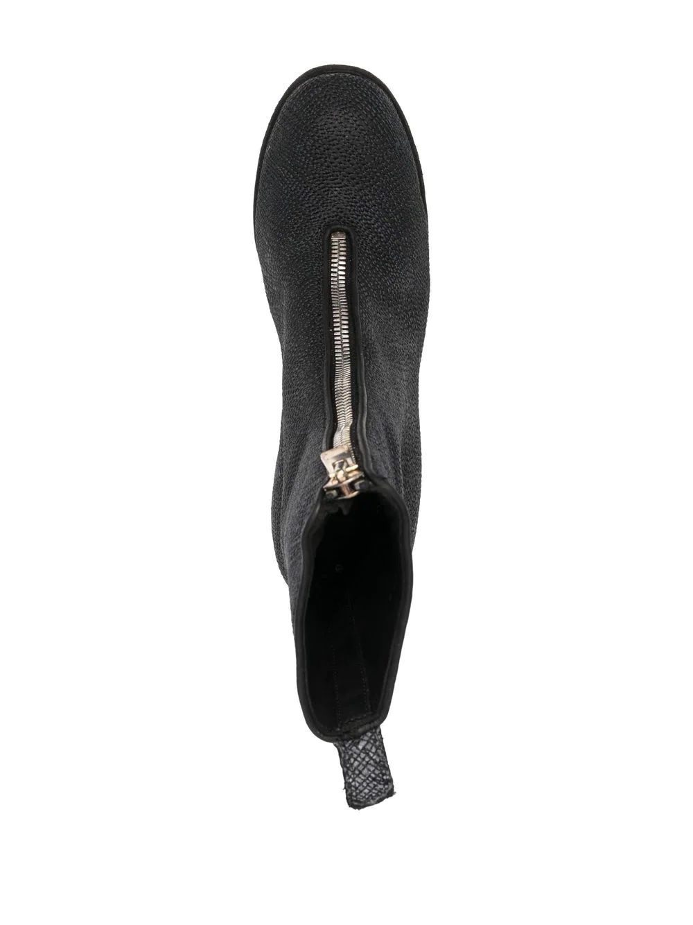 zip-up leather boots - 4