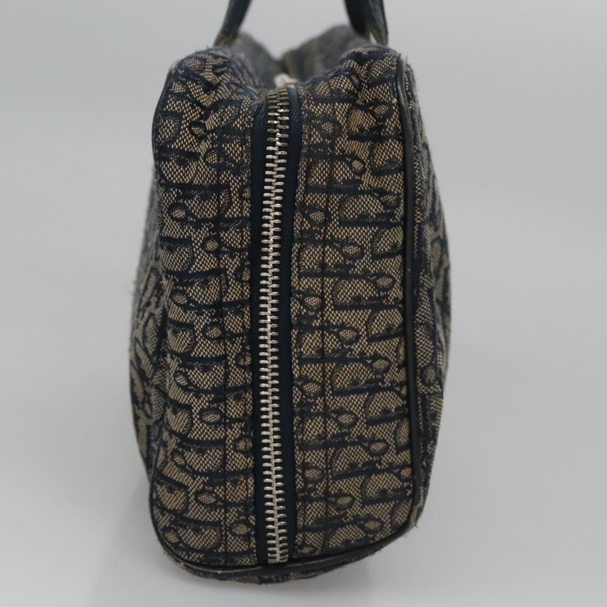 DIOR Trotter Canvas Hand Bag Navy - 4
