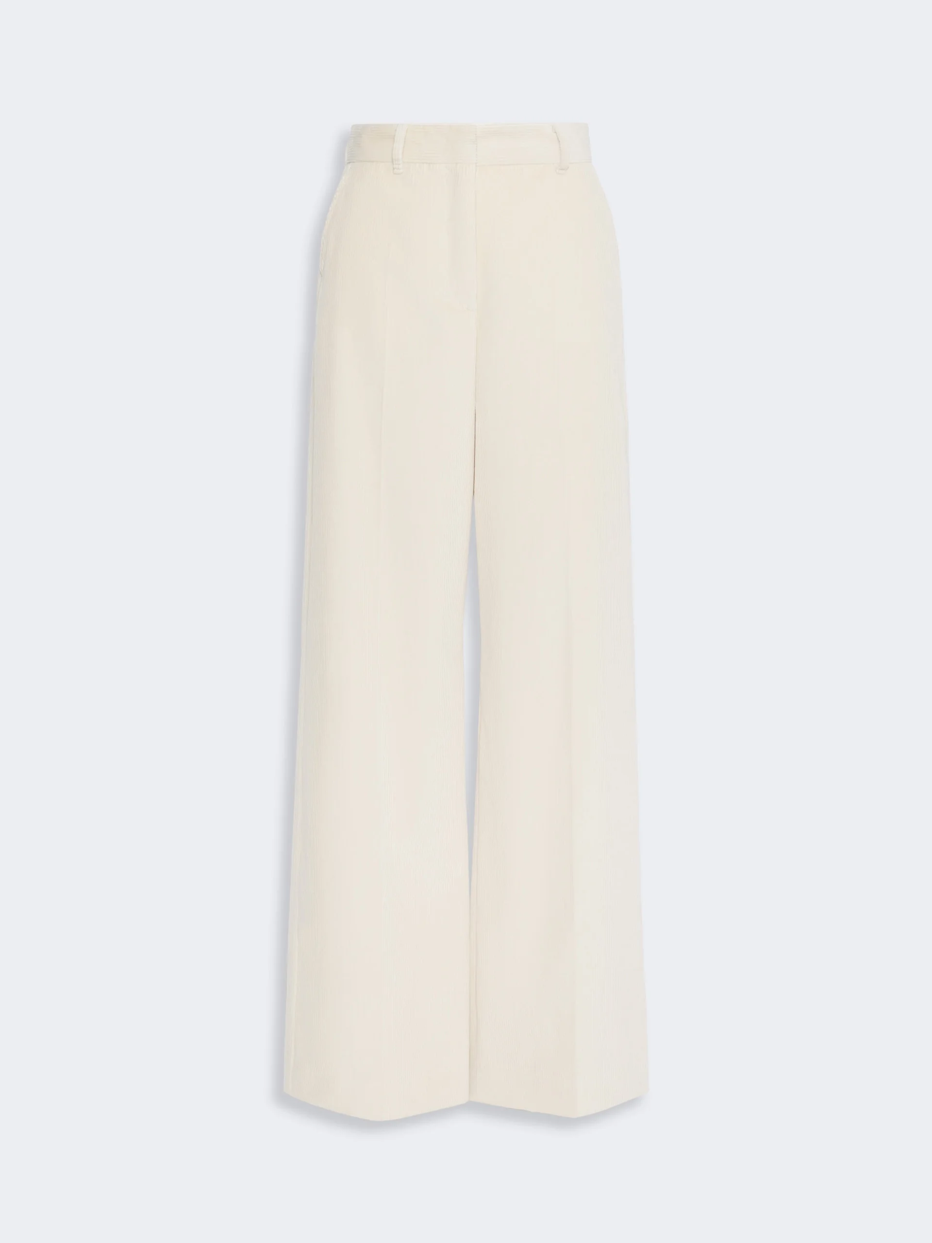 TANIA Cotton velvet trousers - IVORY - 1