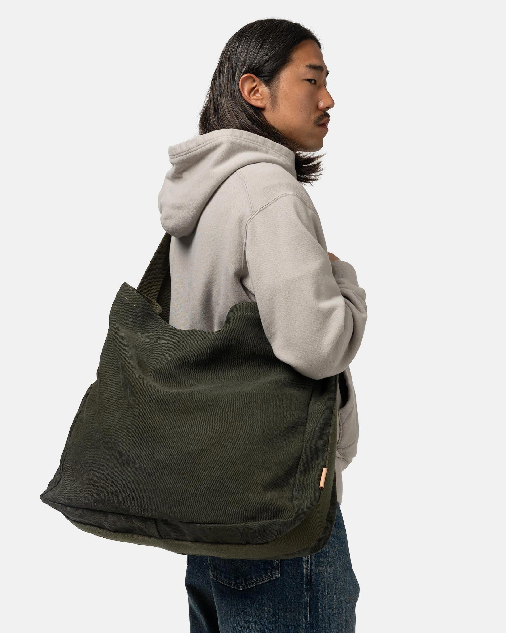 Square Shoulder Bag Big Khaki - 2