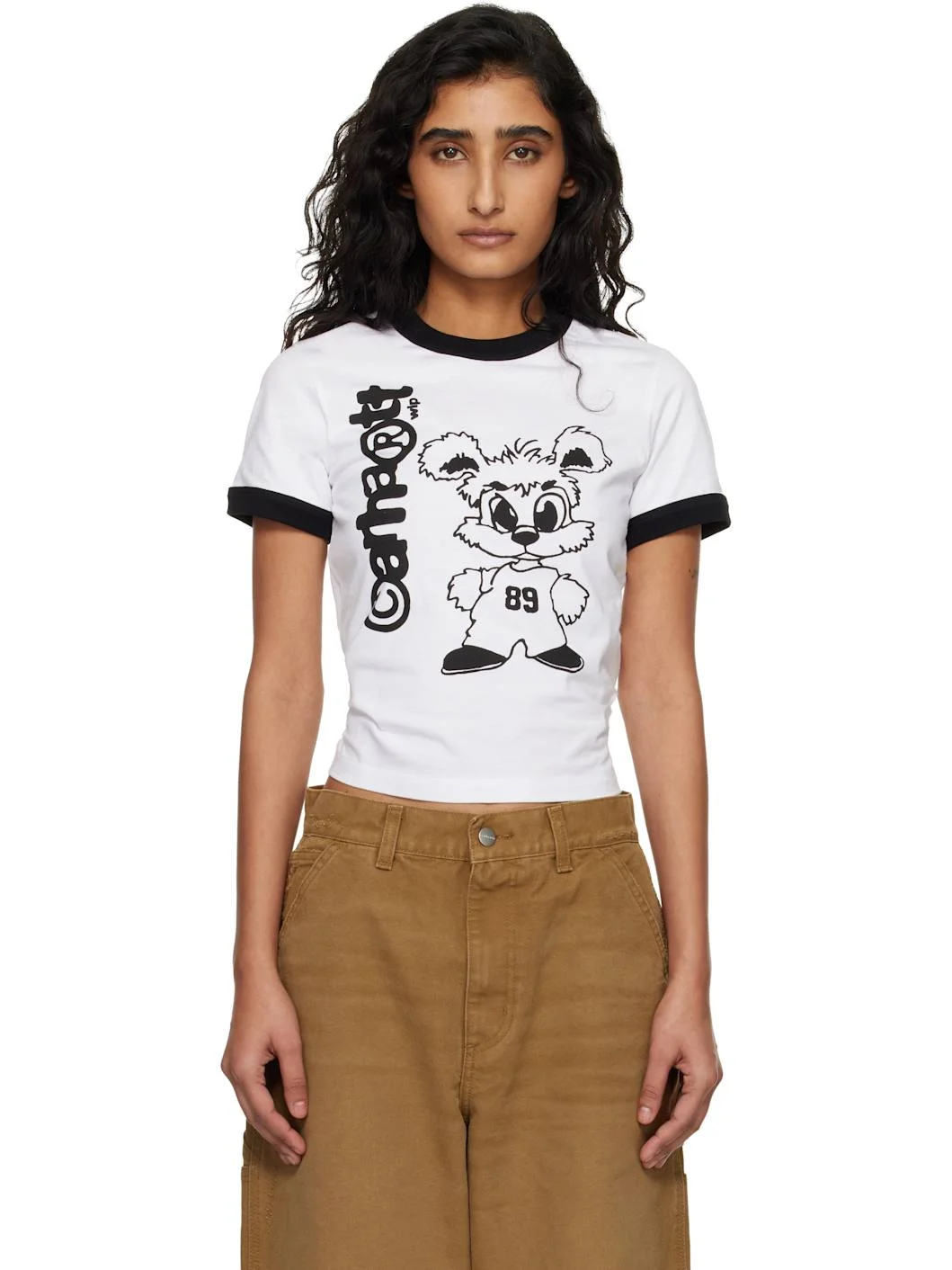 White IP Ringer T-shirt - 1