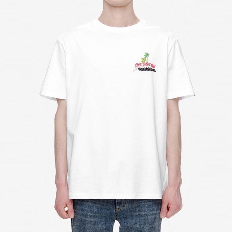 Men's Vans Asian Artist Crossover Series Printing Short Sleeve White VN0A4RAYWHT - 3