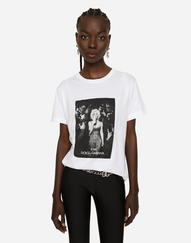 "Ciao, Kim" Ice cream-print T-shirt 3