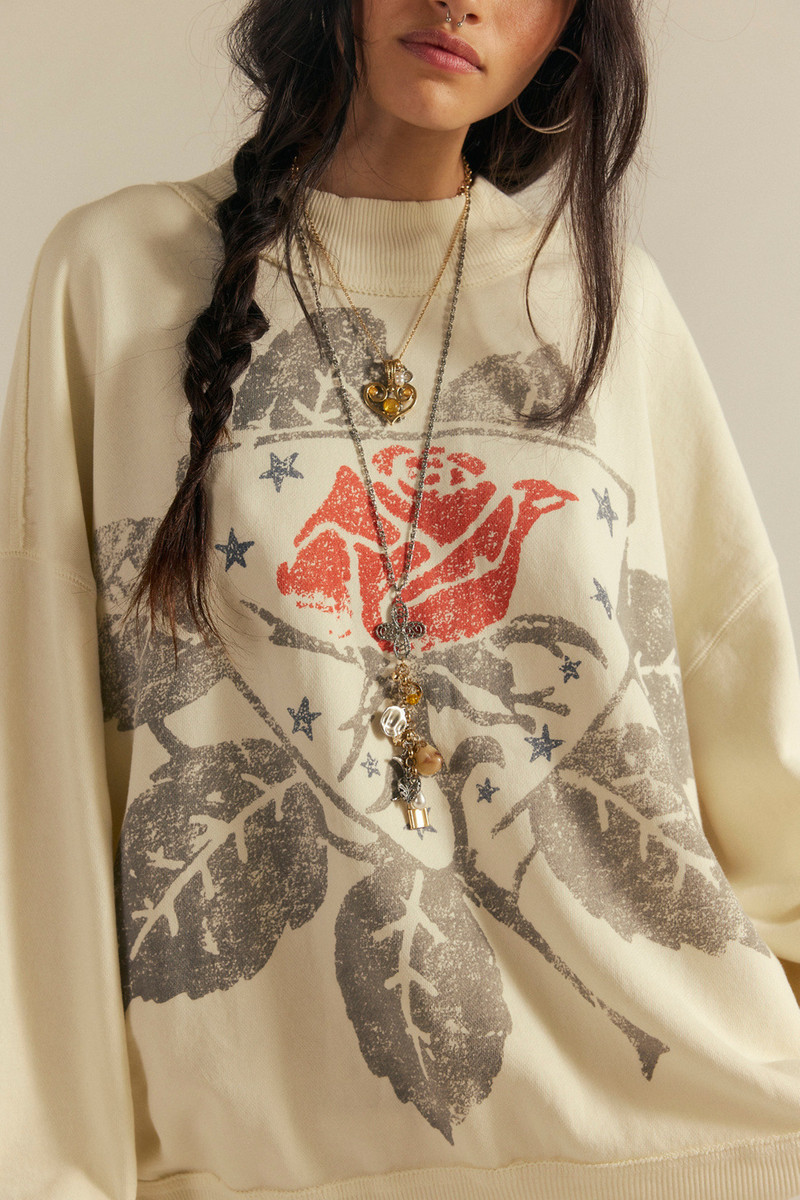 We The Free Palm Spring Turtleneck Graphic Pullover 1