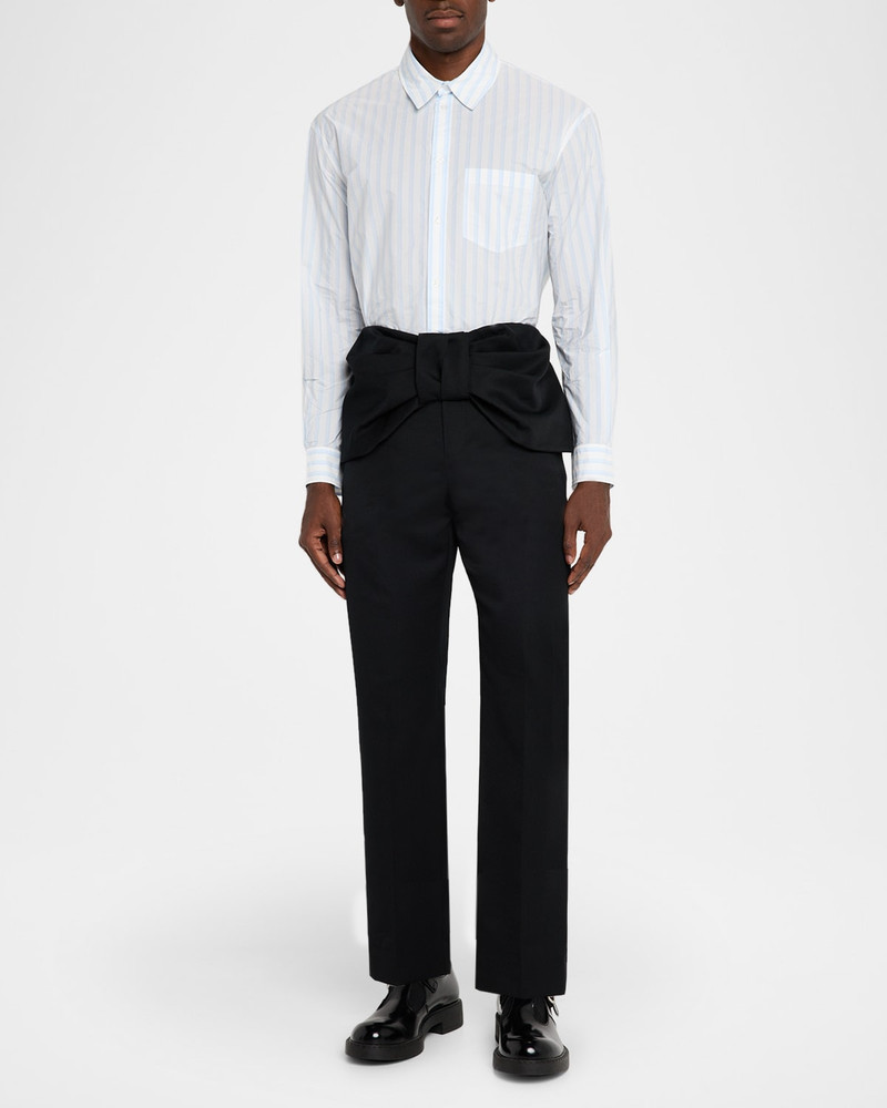 Simone Rocha Men's Multi-Stripe Pocket Sport Shirt outlook