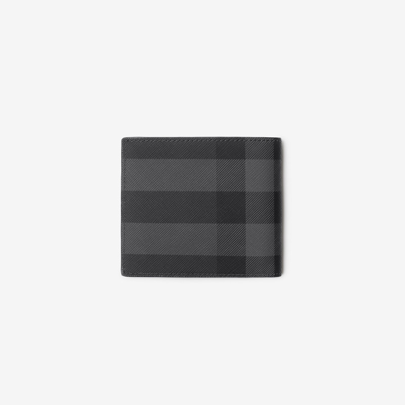 Check and Leather Bifold Wallet 3