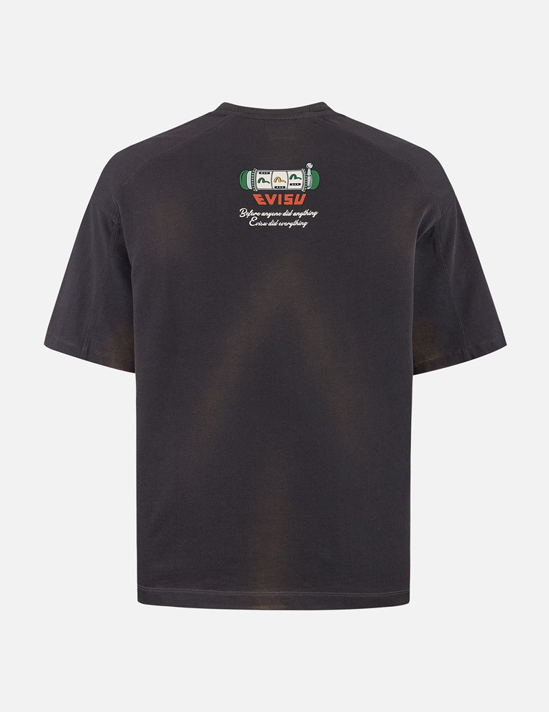 EVISU Washed Virtual Vacation Print Relax Fit T-shirt outlook