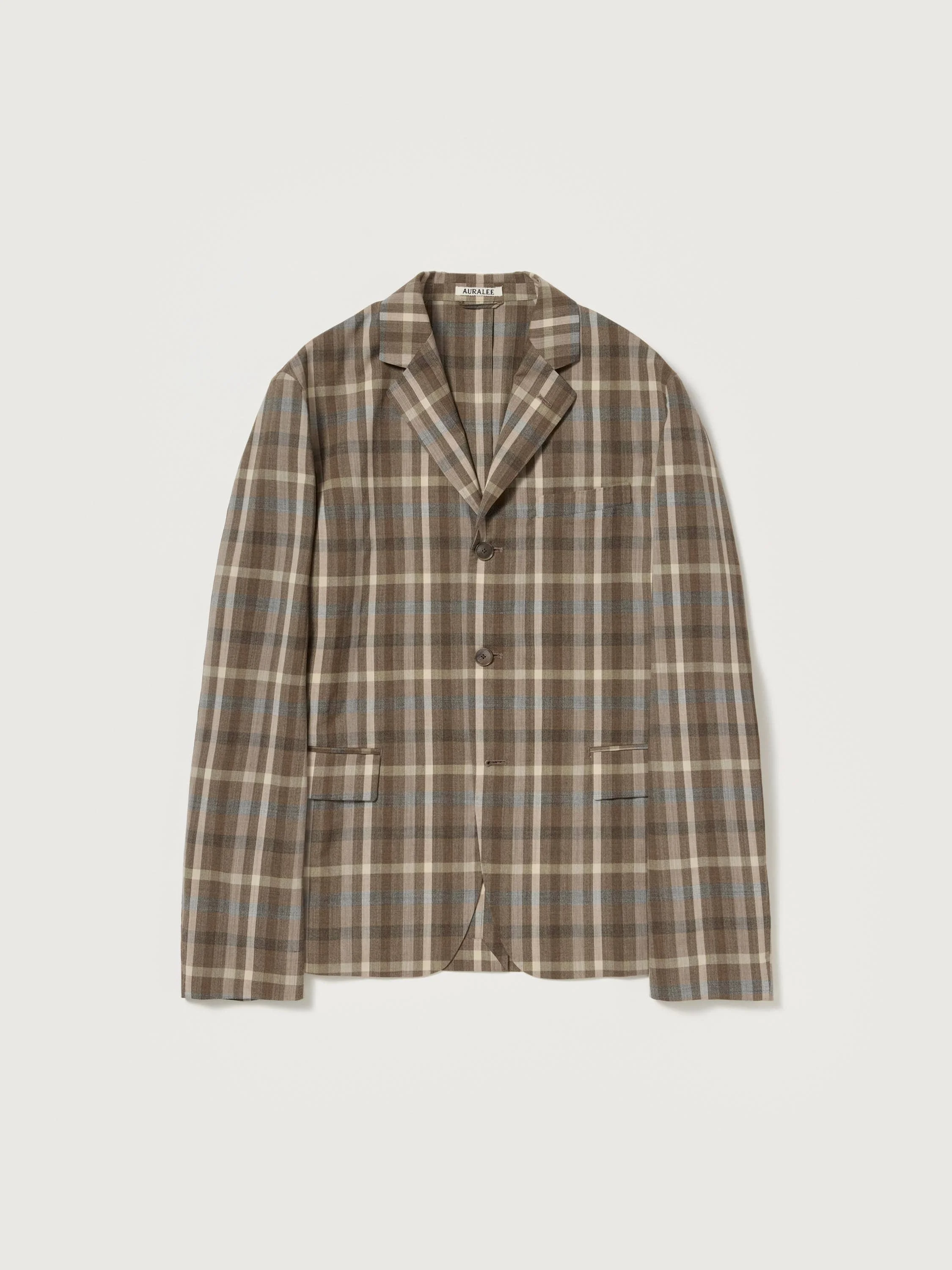 SUPER FINE TROPICAL WOOL CHECK JACKET - 1