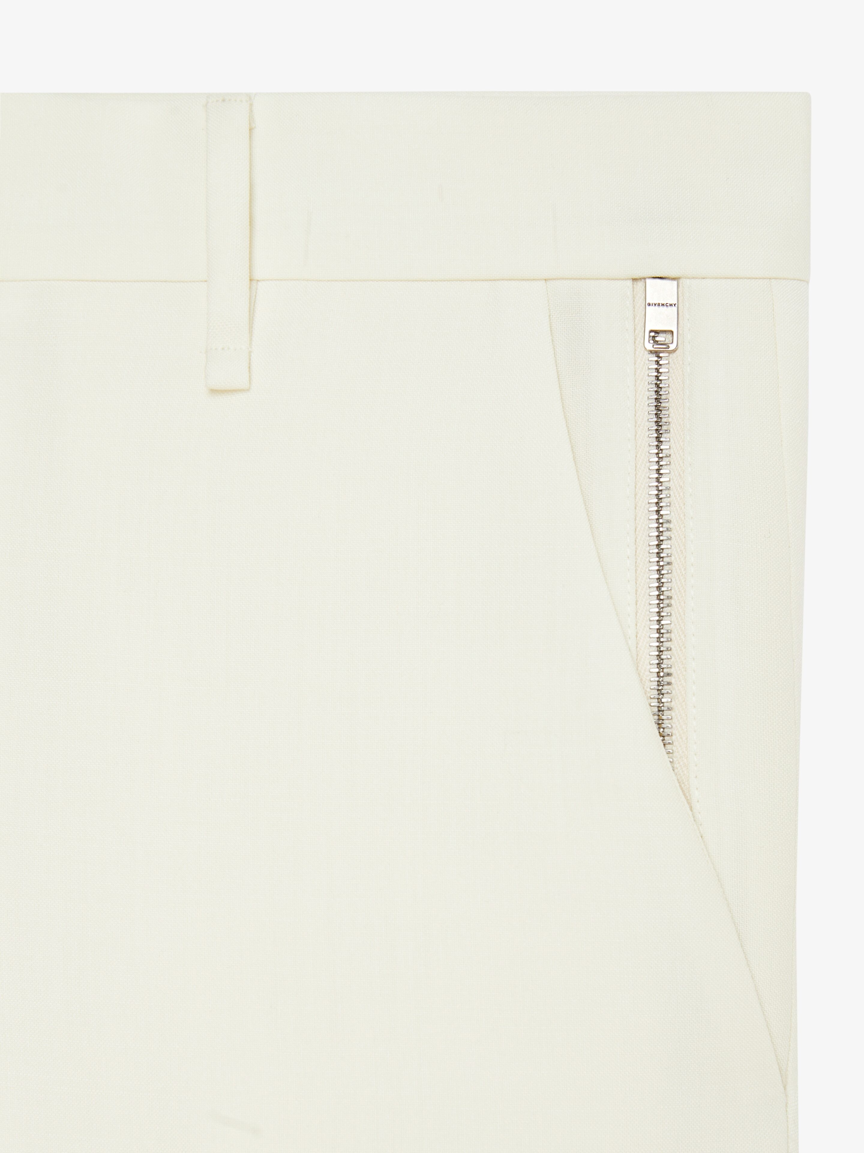 SLIM-FIT PANTS IN WOOL AND MOHAIR - 5