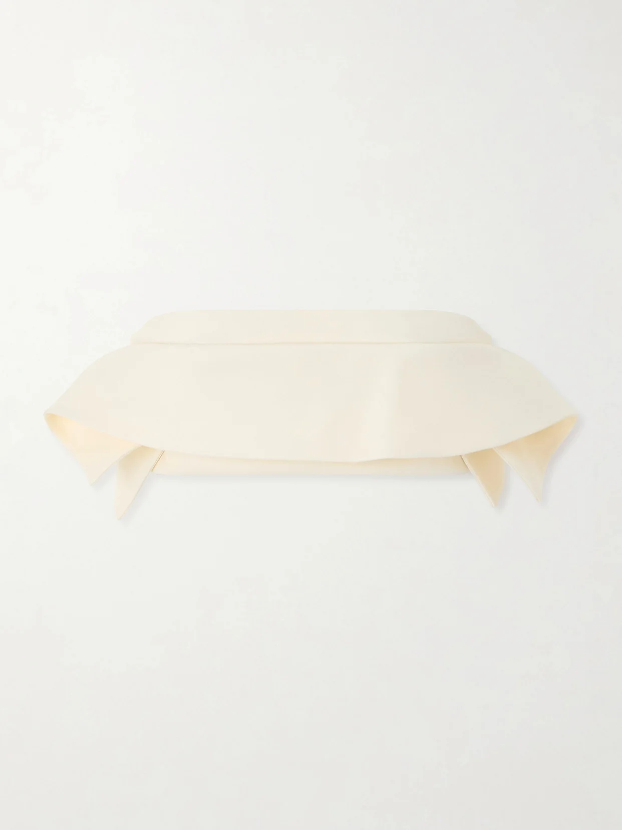 Kelsi Cropped Wool And Silk-blend Cady Top - 1