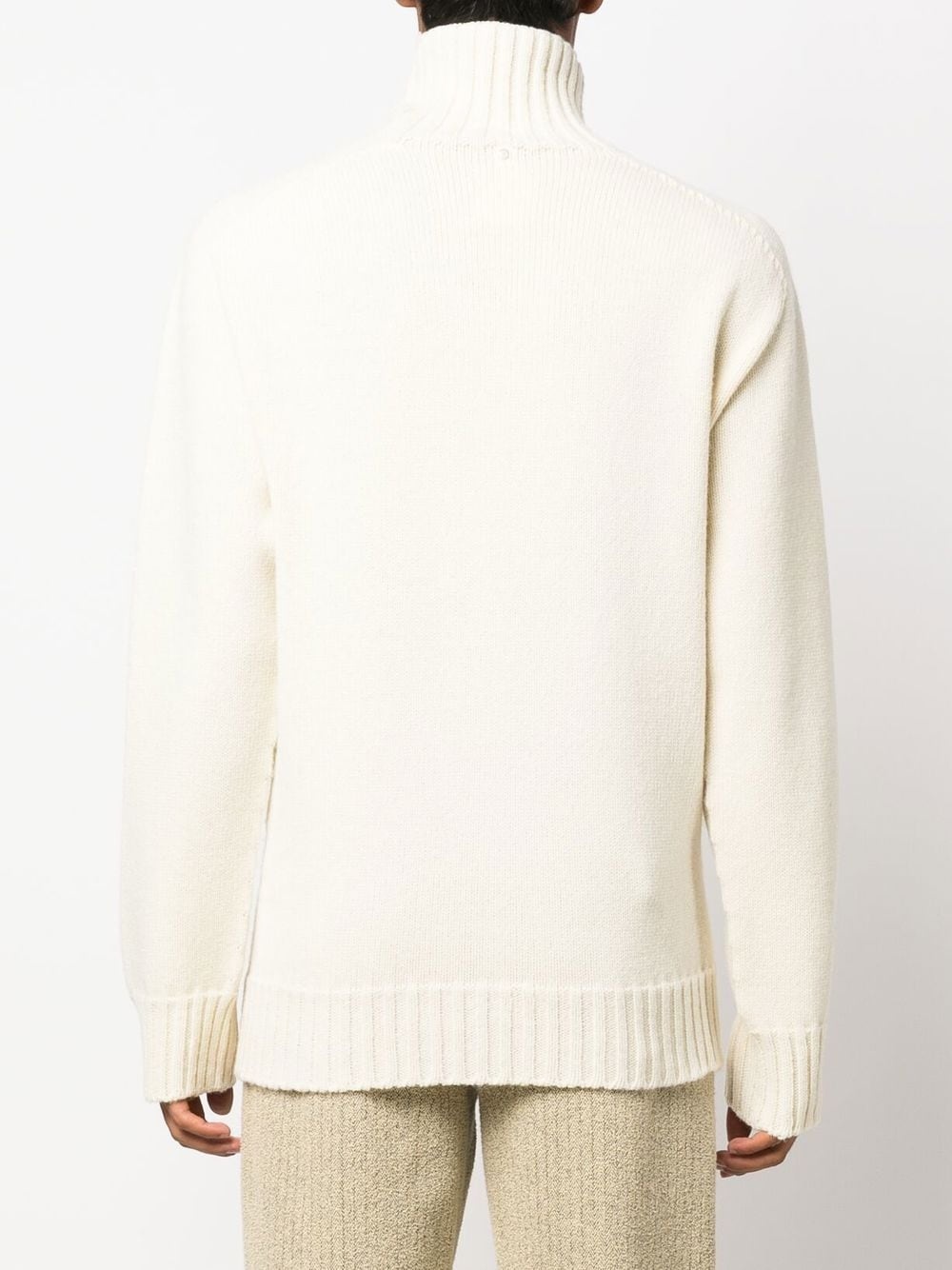 roll-neck long-sleeve jumper - 3