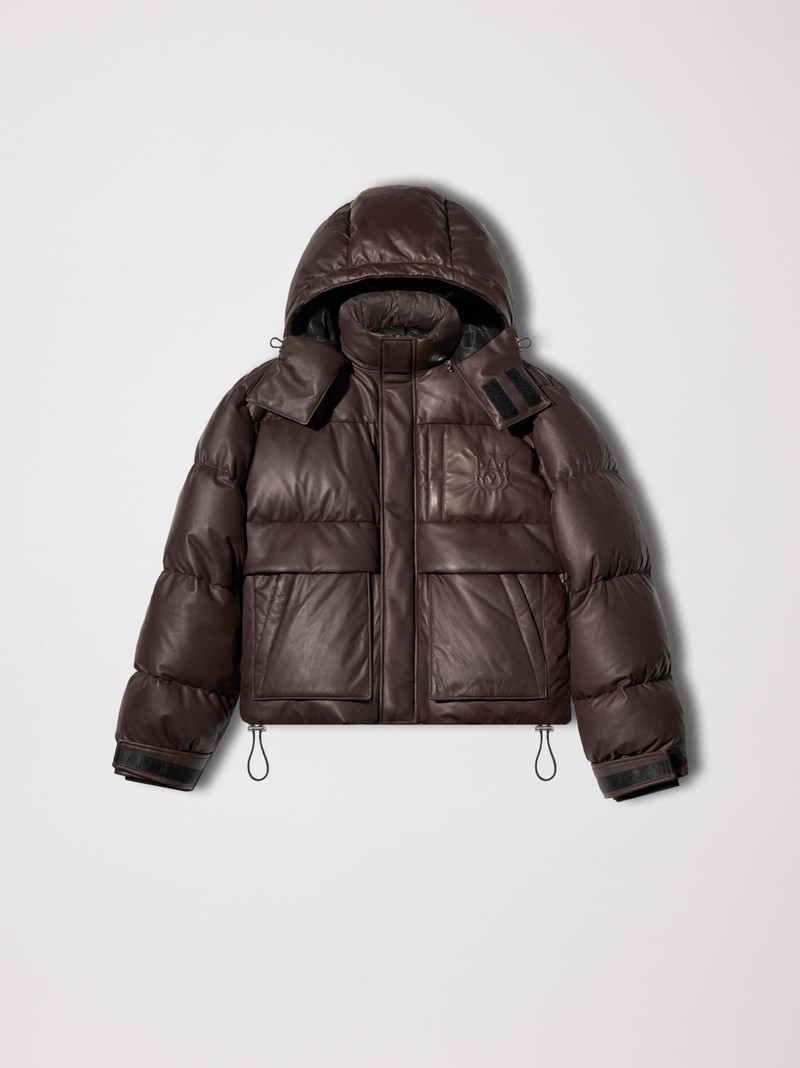 LEATHER PUFFER JACKET 1