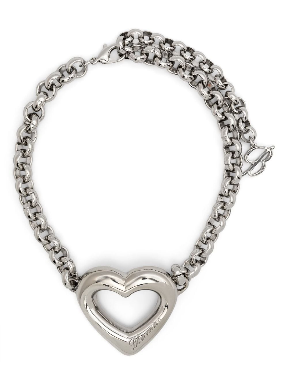 heart-pendant chain necklace - 1