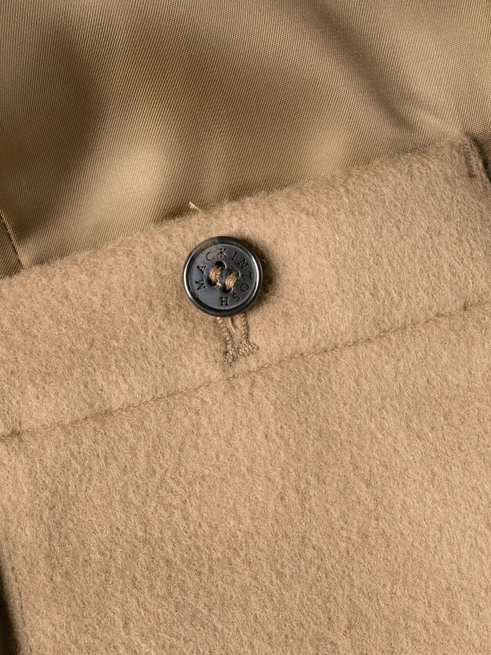 NEW STANLEY Beige Wool & Cashmere Coat - 6