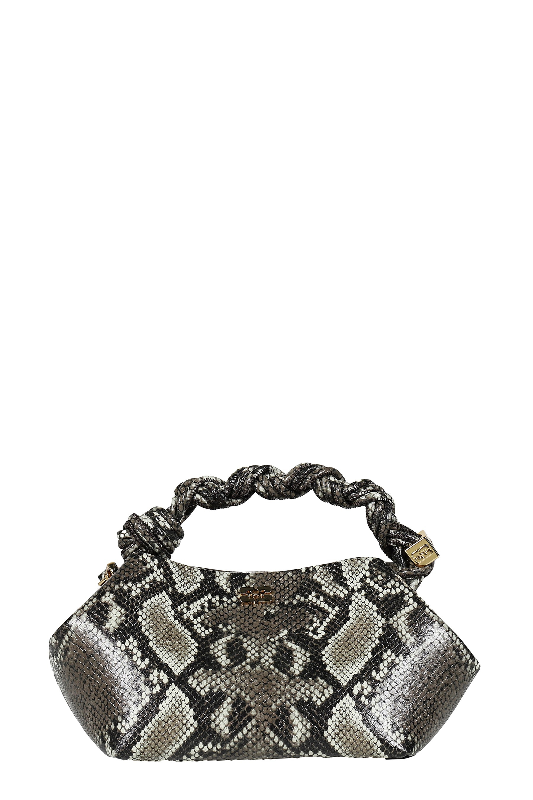 GANNI BOU BAG SMALL SNAKE / EGRET - 5