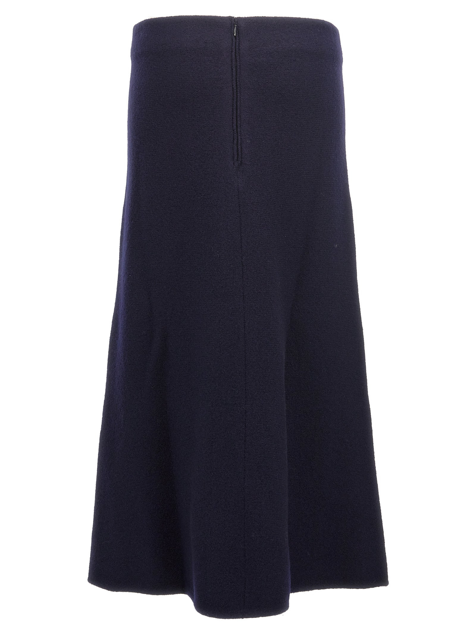 Jil Sander Women Long Wool Skirt - 2