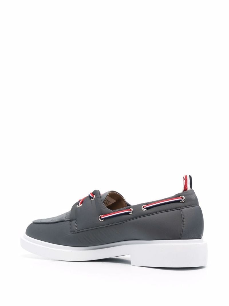 RWB stripe quilt-effect boat shoe - 3