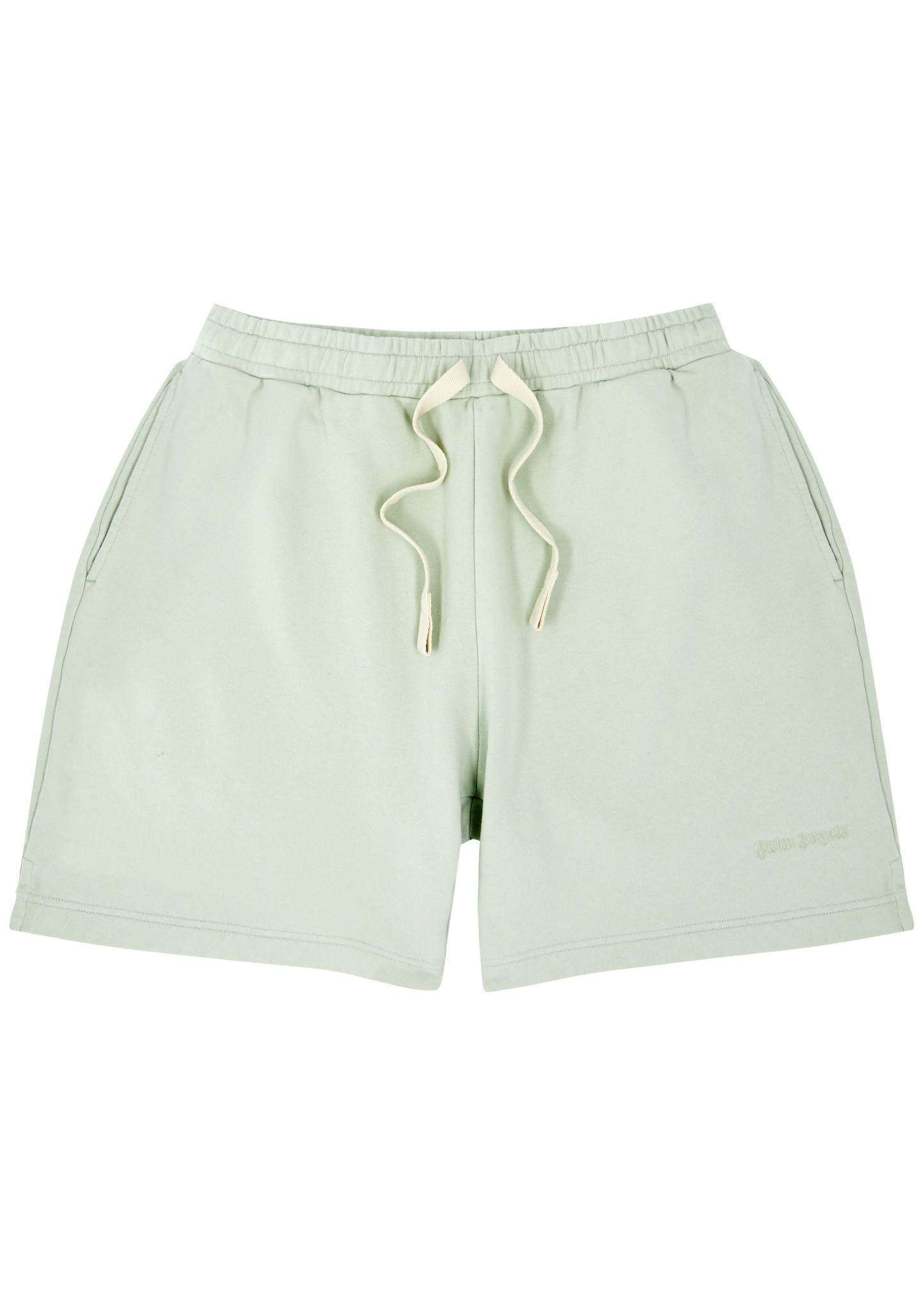 Logo-embroidered cotton shorts - 1