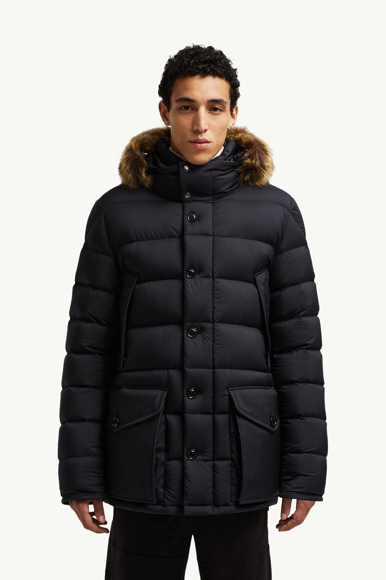 Clunye Hooded Mid-Length Down Jacket - 3