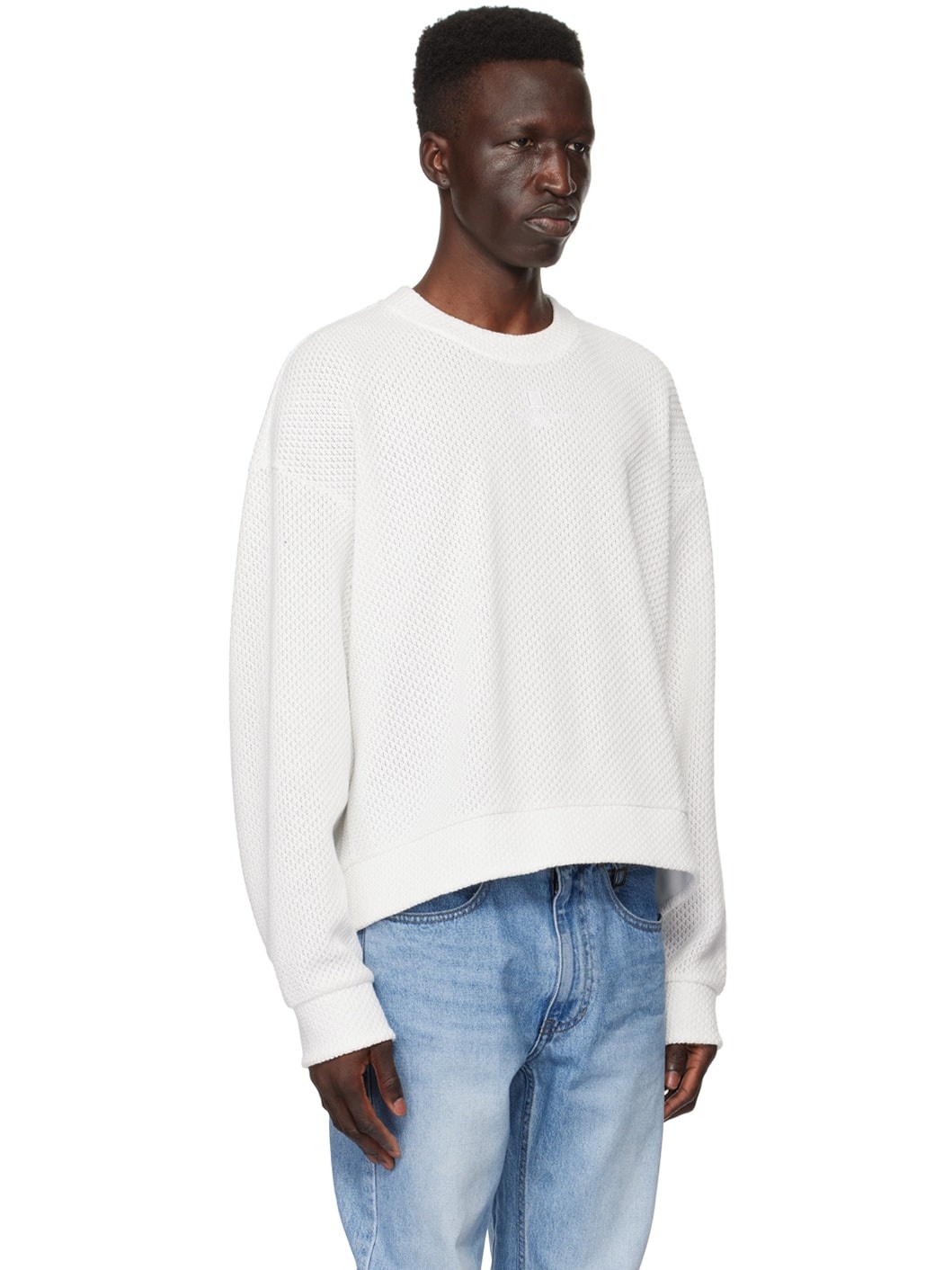 White Plaque Sweatshirt - 2