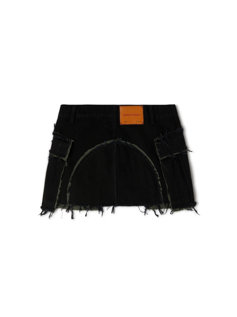 Rebuilt Denim Cargo Skirt 6