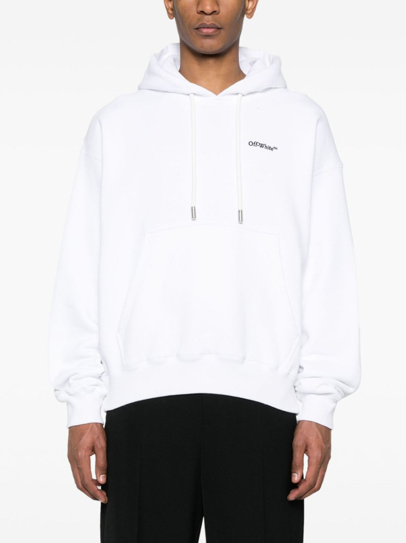 logo-embroidered organic cotton hoodie 3