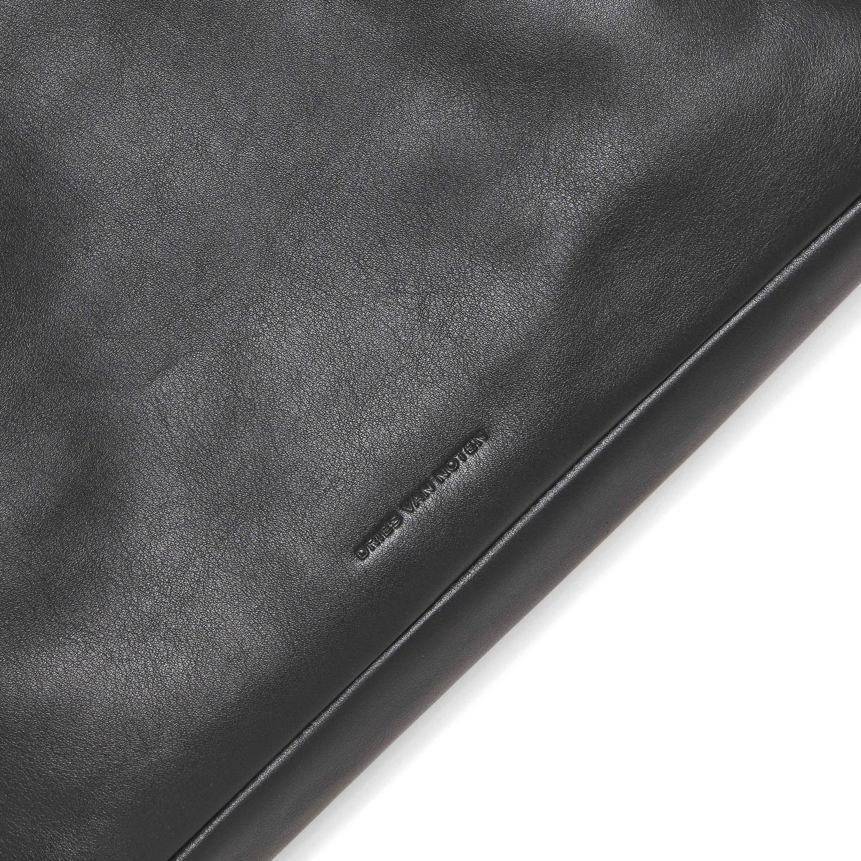 Dries Van Noten Leather Messenger Bag 'Black' - 3