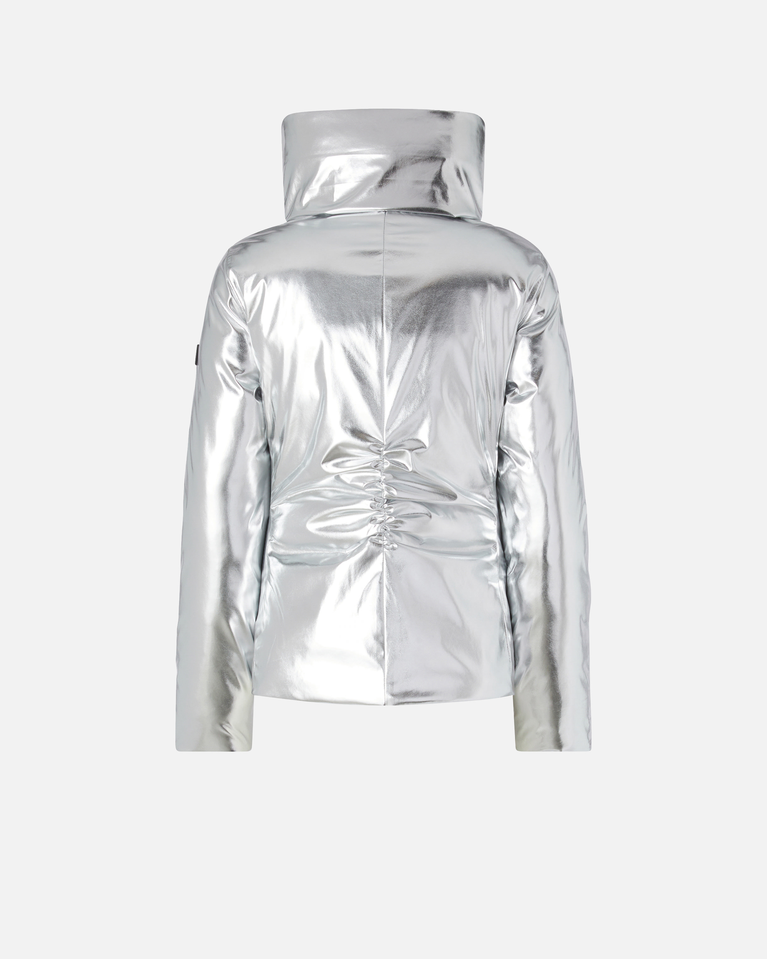SHORT DOWN JACKET WITH MIRROR EFFECT - 6