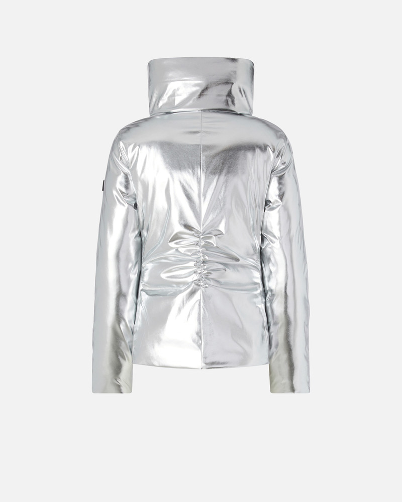 SHORT DOWN JACKET WITH MIRROR EFFECT 6