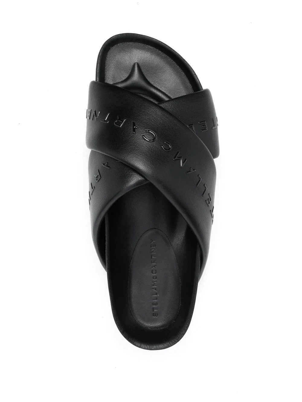 logo-strap flatform sandals - 4