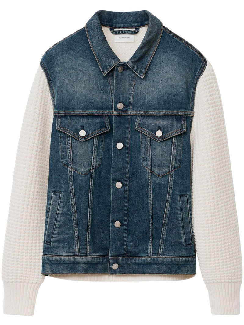 panelled denim jacket 1