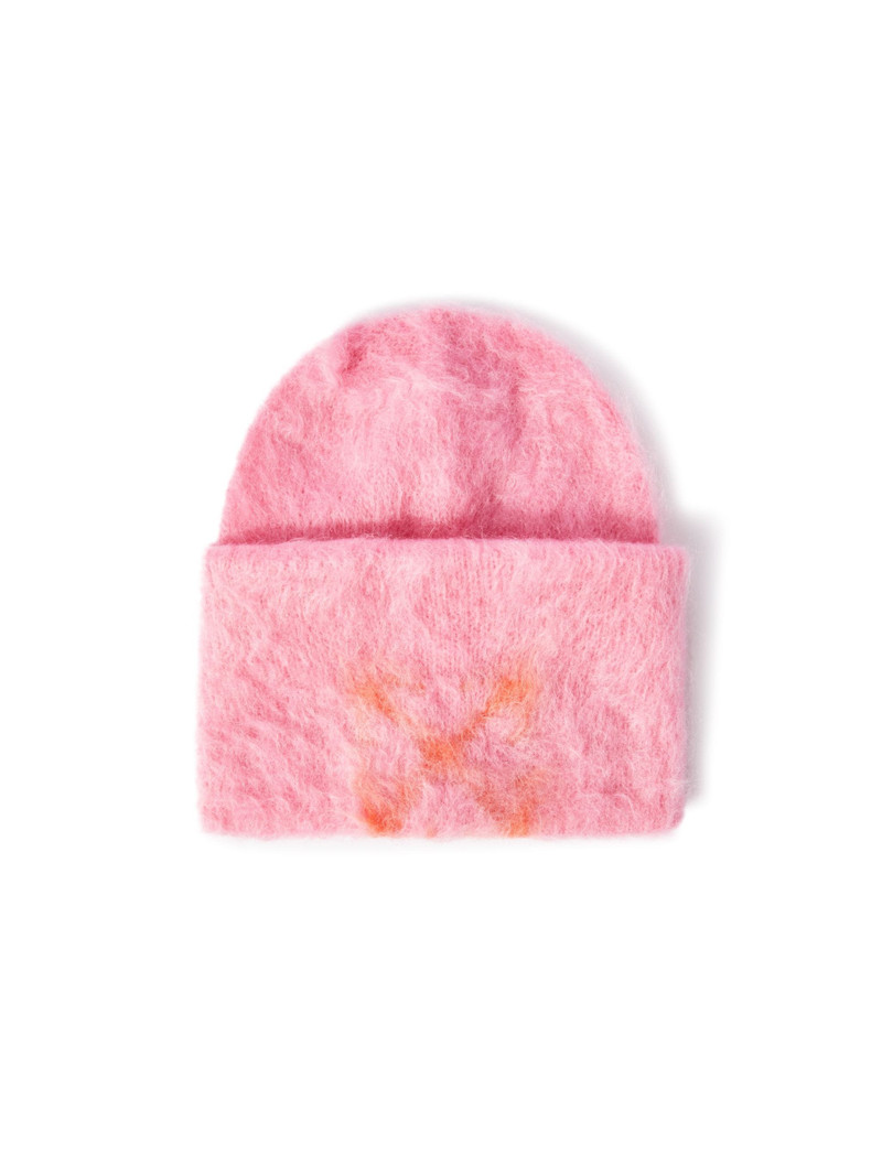 Pink Mohair Beanie 1