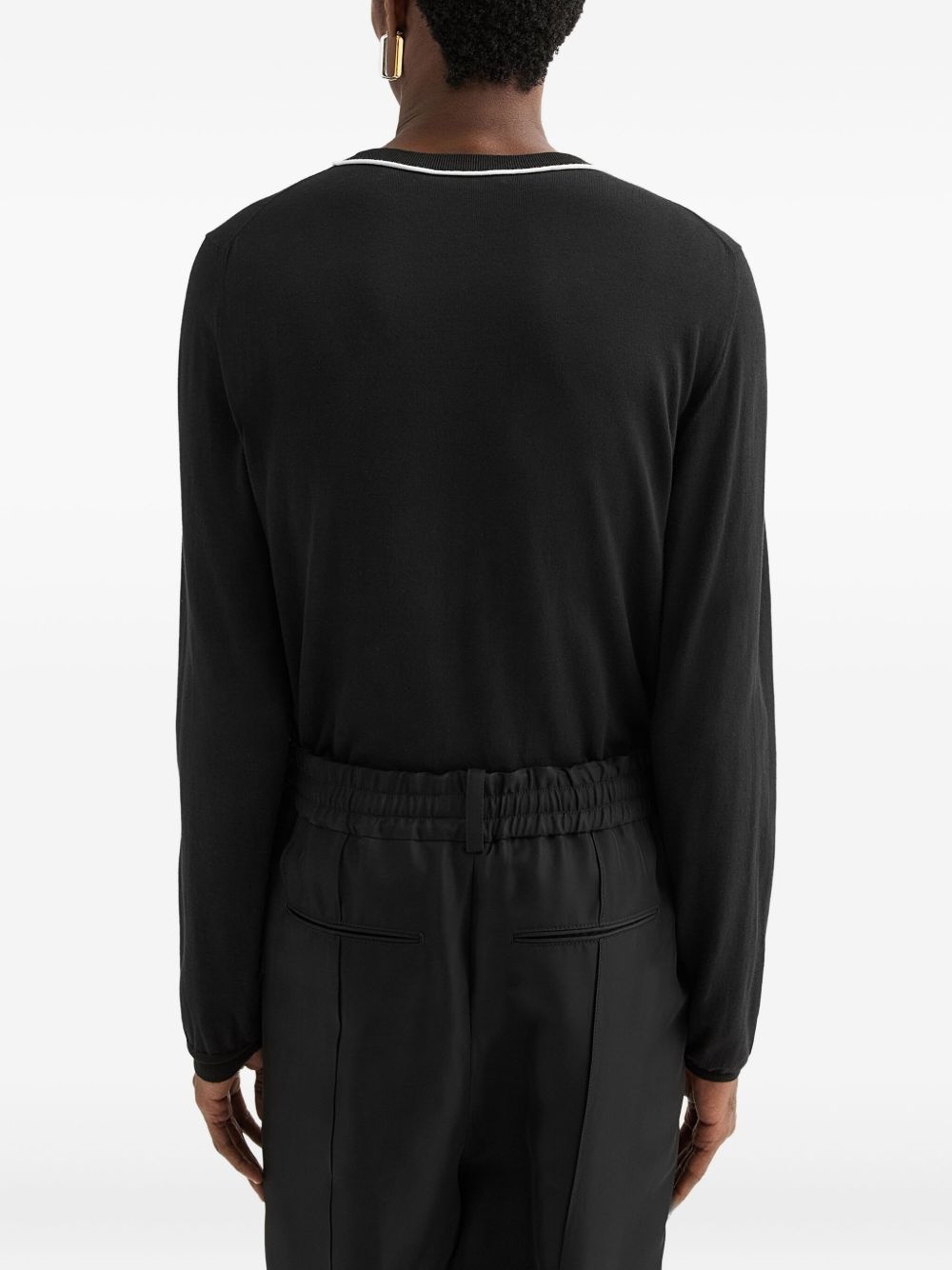 cotton crew-neck sweater - 4