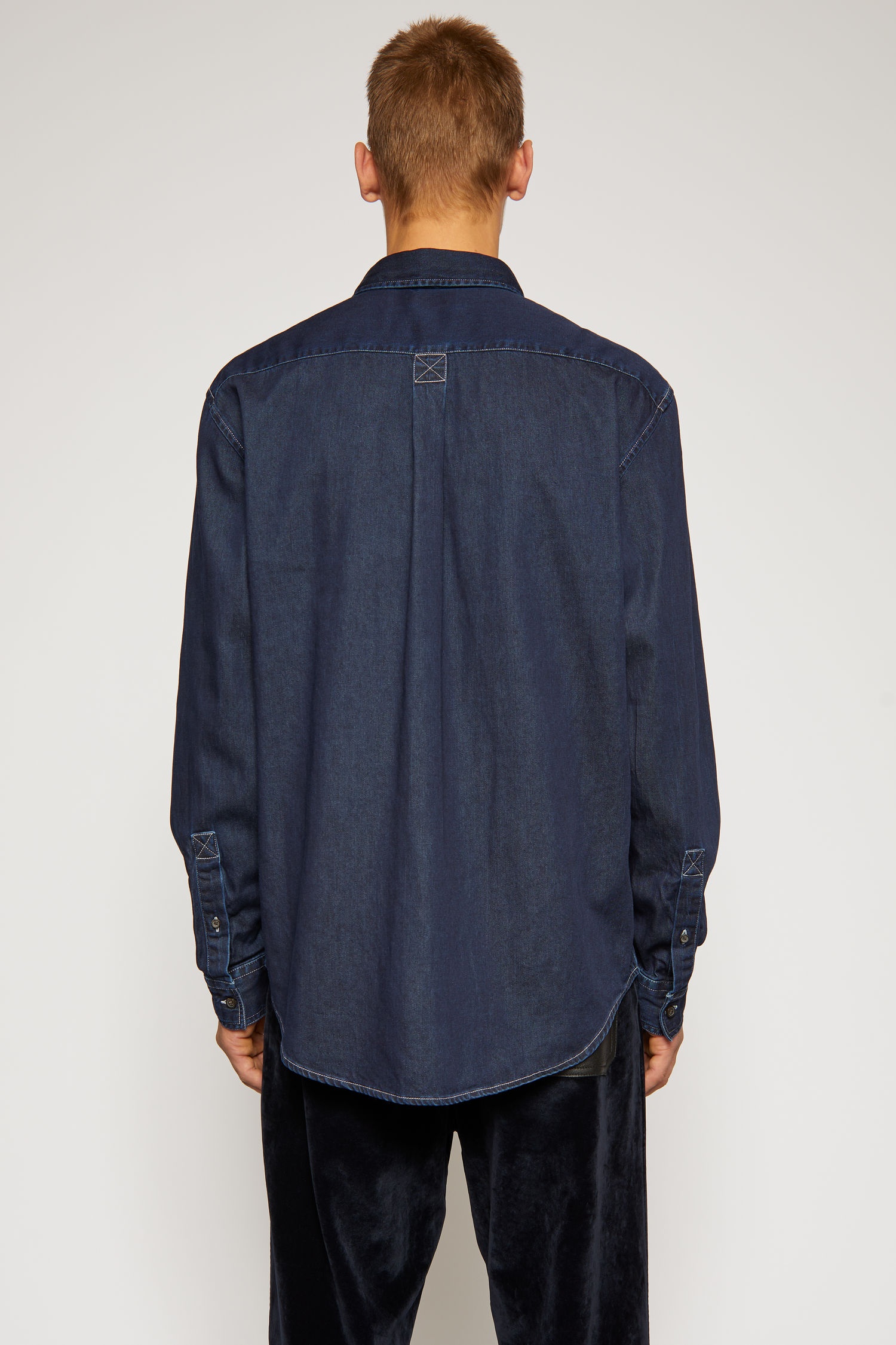 Classic denim shirt indigo blue - 3