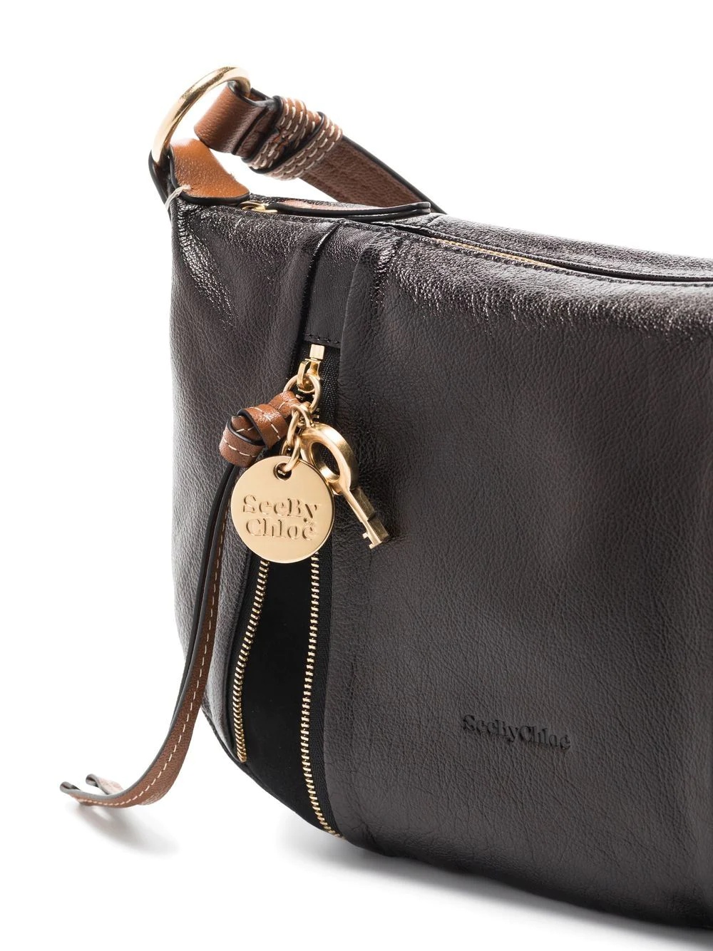 Indra leather shoulder bag - 5