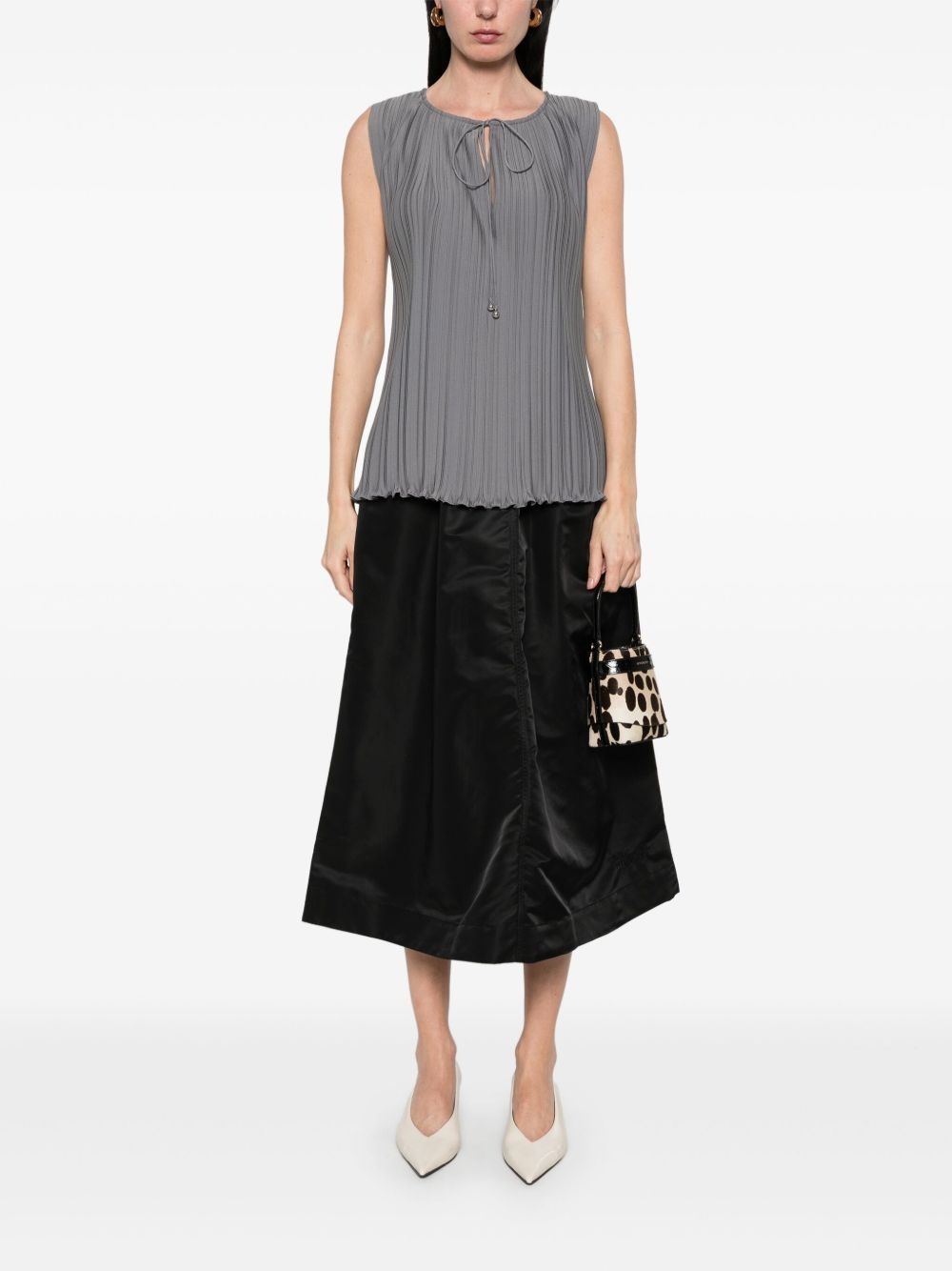 plissé-effect blouse - 2
