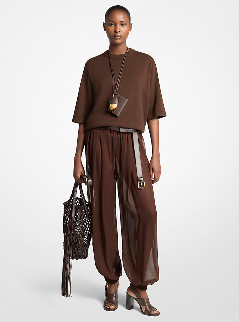 Silk Voile Sarouel Pants 1