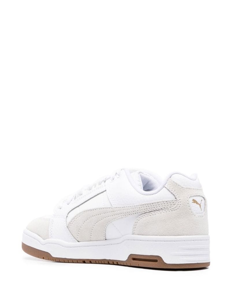 panelled low-top sneakers - 3