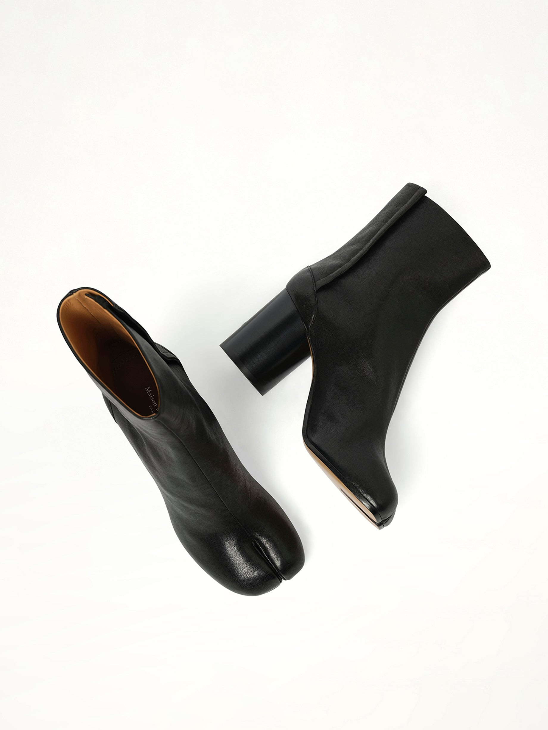 Tabi Ankle Boots 8cm Heel in Black - 4