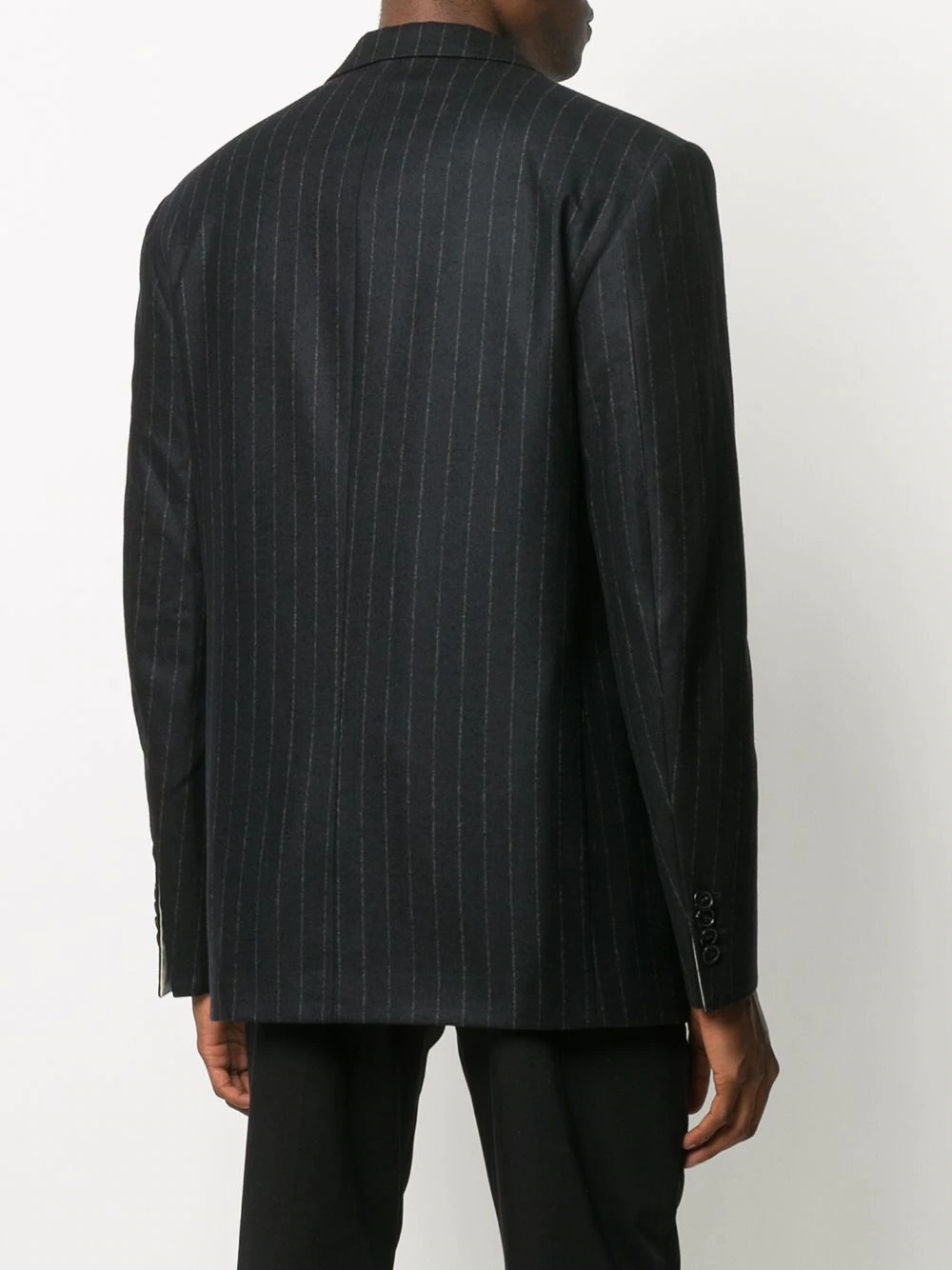 pinstripe wool blazer - 4