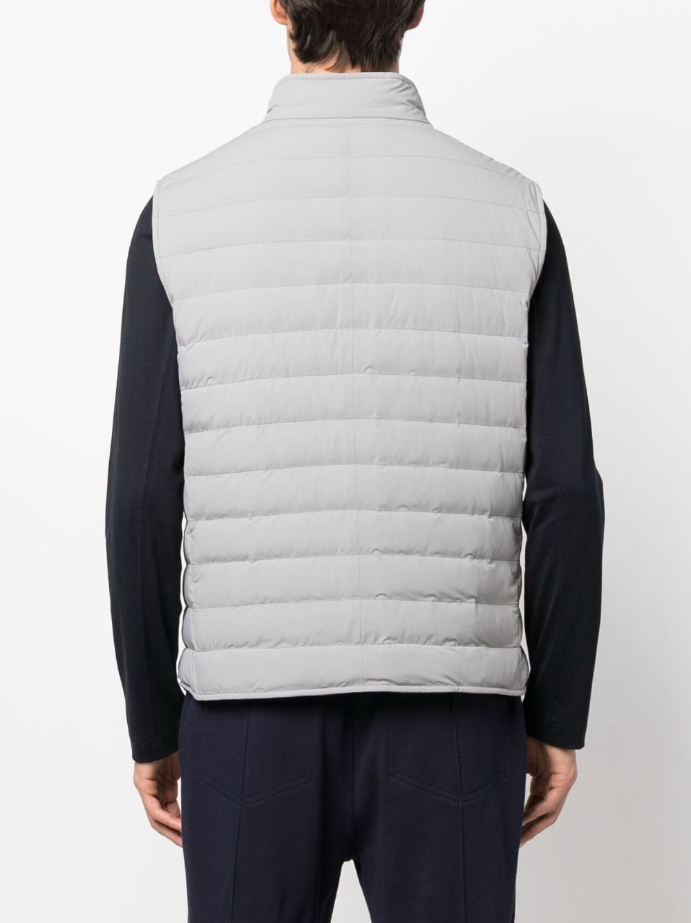 quilted padded down gilet - 4