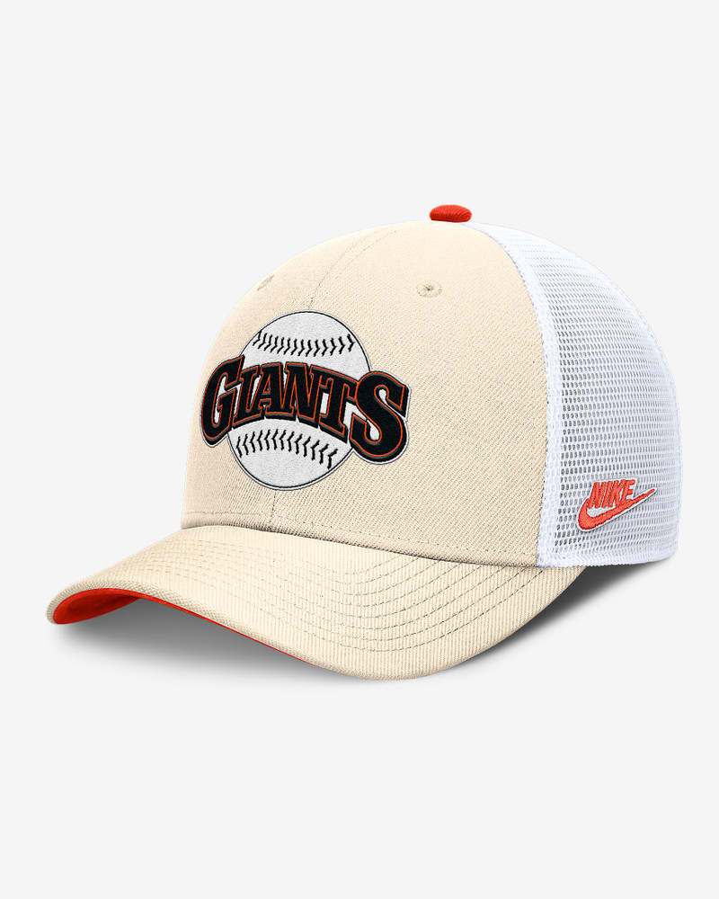 San Francisco Giants Cooperstown Rise Men's Nike Dri-FIT MLB Trucker Adjustable Hat 1