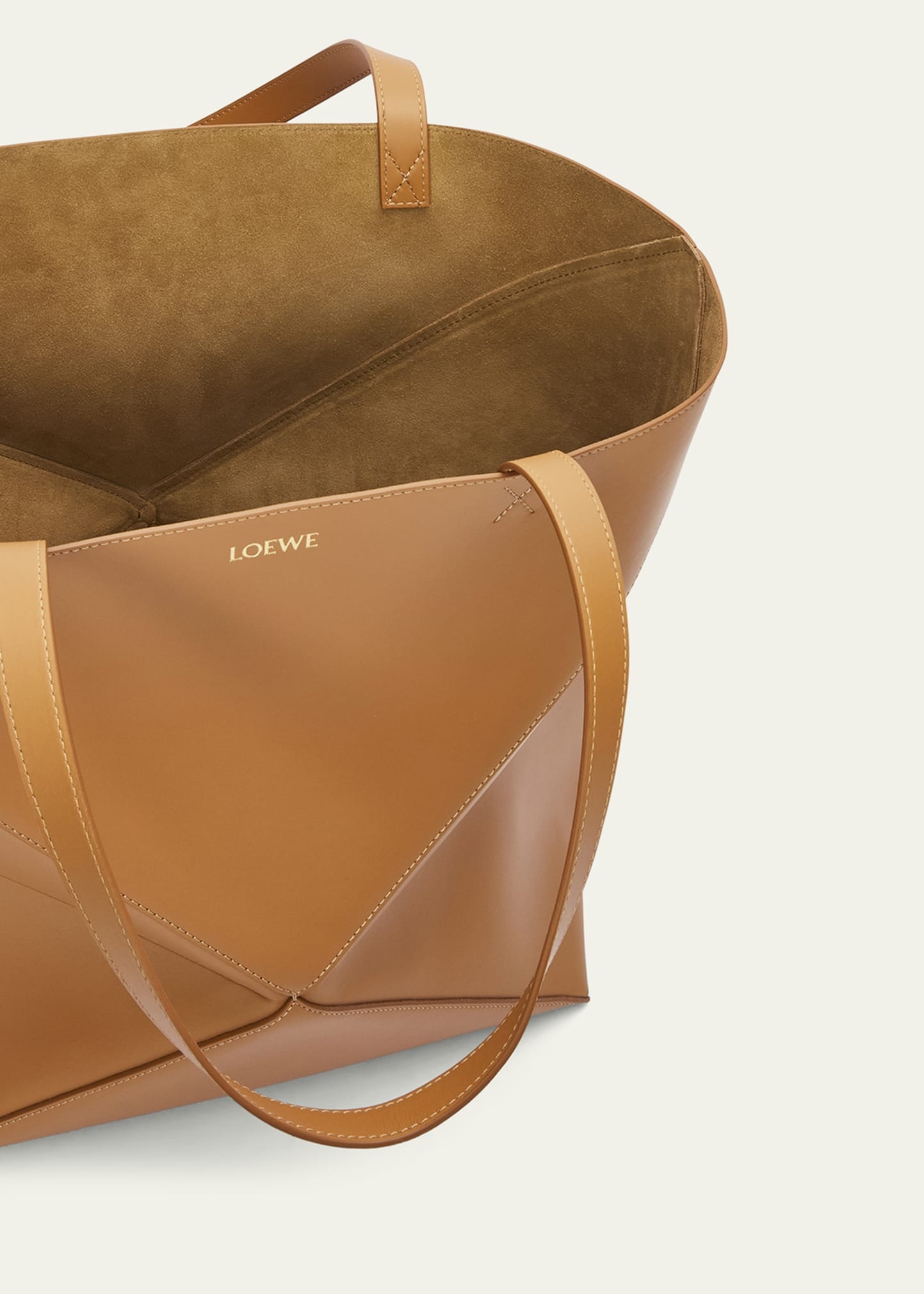 Puzzle Fold Large Tote Bag in Shiny Leather - 4