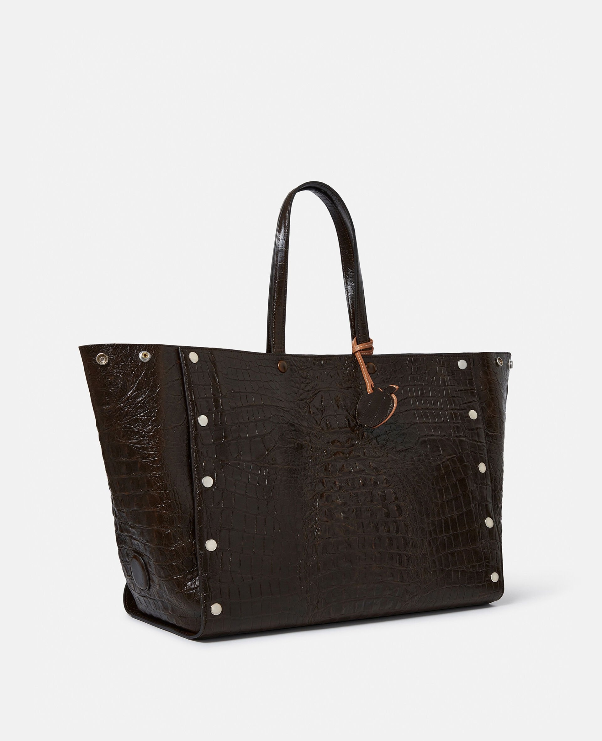 Stella Studs Large Croc-Embossed Tote Bag - 3