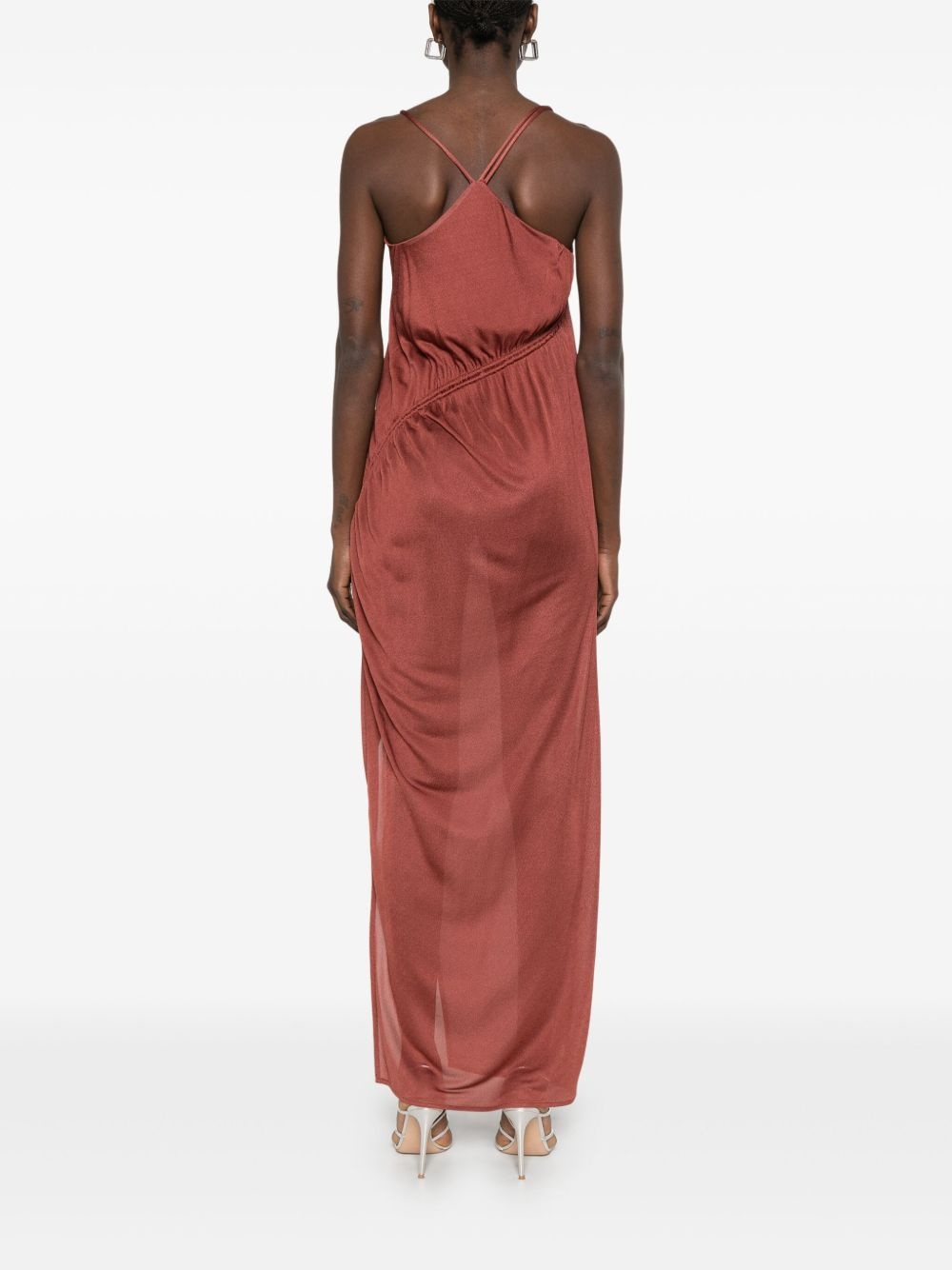 crepe maxi dress - 4