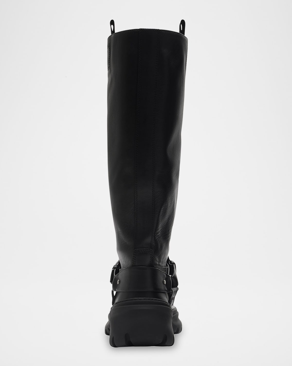 Leather Buckled Tall Boots - 4