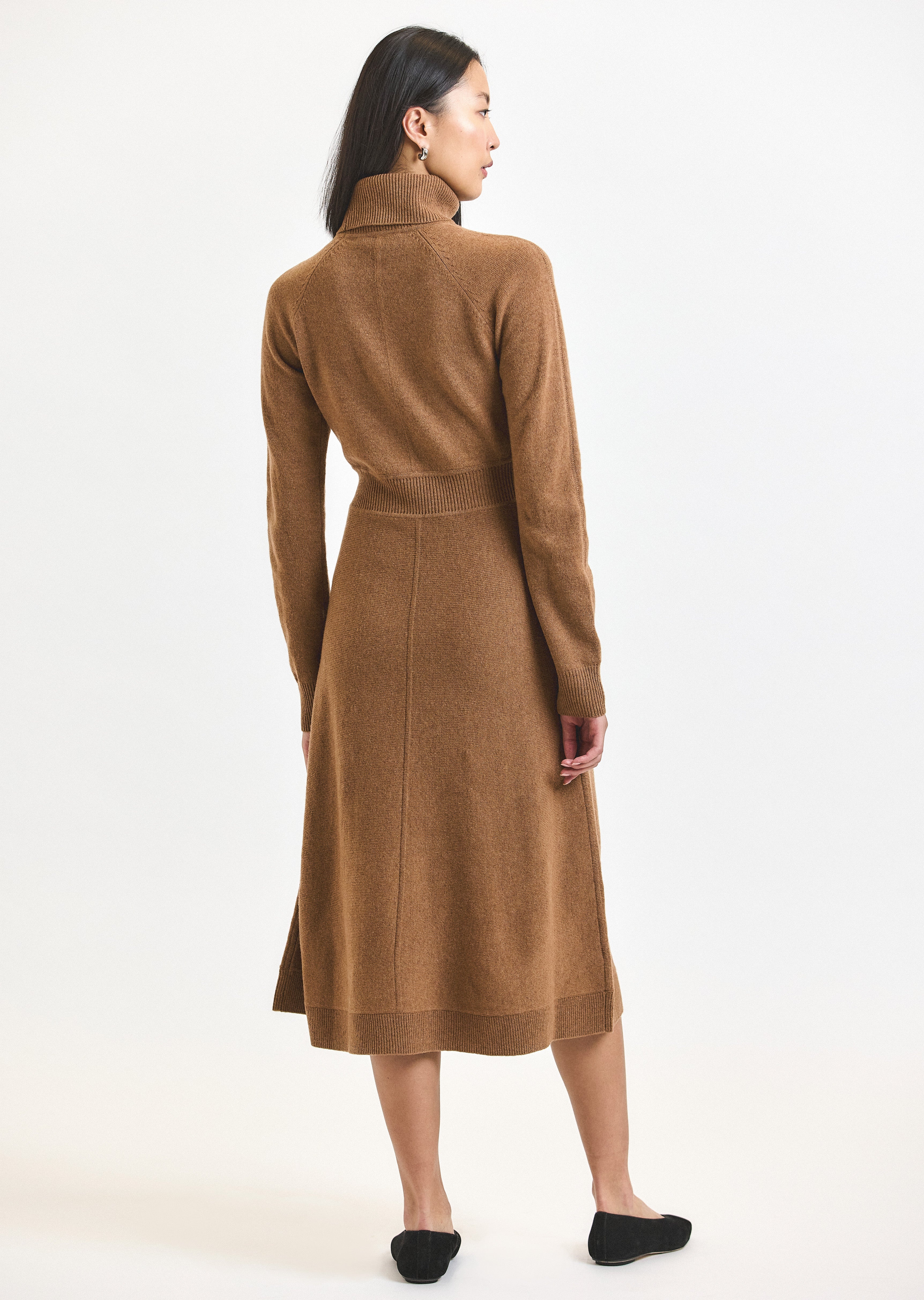 BETHANY LONG SLEEVE TURTLENECK DRESS - 4